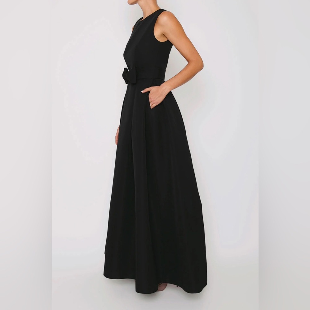 NWT Alexia Maria Grace Silk Faille Ball Gown Dress w/Removable Bow Belt Size 0 - Picture 6 of 16